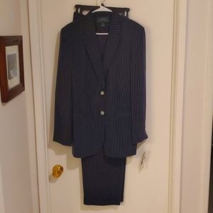 100% Silk pin stripe suit